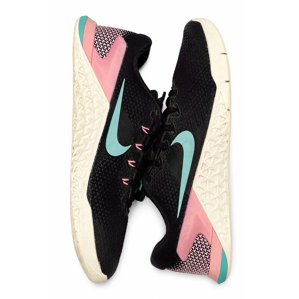 Nike Metcon 4 Women's Size 9.5 Black Pink Athletic Gym Training Shoes 924593-632